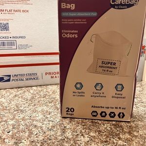 Carebag Vomit Bag with Super Absorbent Pad - Barf Bags for Car, Uber, & Lyft